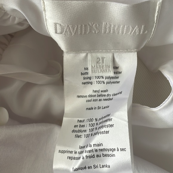 White Flower Girl Dress - Picture 4 of 4